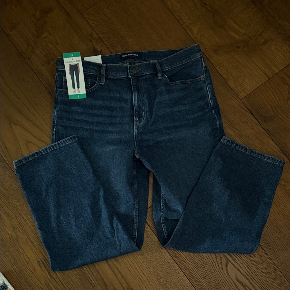 Calvin Klein Women's Dark Blue Ankle Jeans